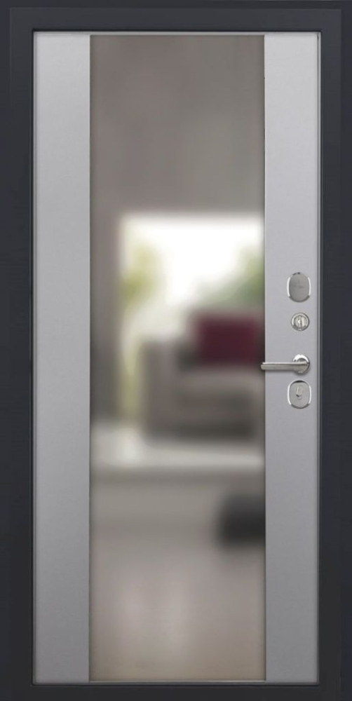 Товар Дверь ДвериПРО Модель L-49 Алиса (16мм, ПВХ софт грей, зеркало) DPRO195336