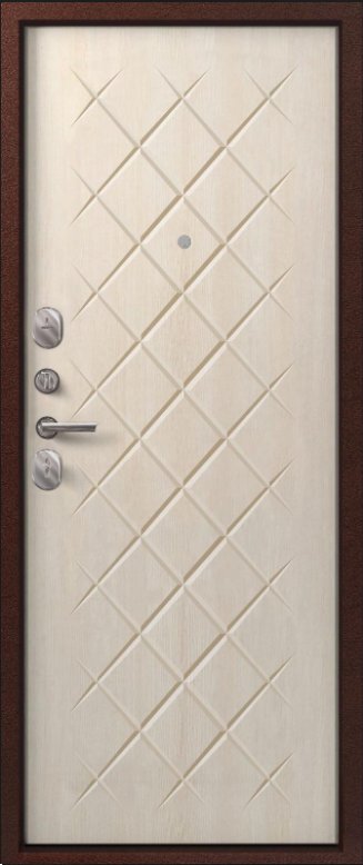 Товар Дверь V-02 медь антик - седой дуб DIS007339