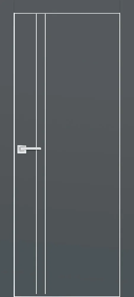 Фото Межкомнатная дверь P-20 AL  молдинг Графит