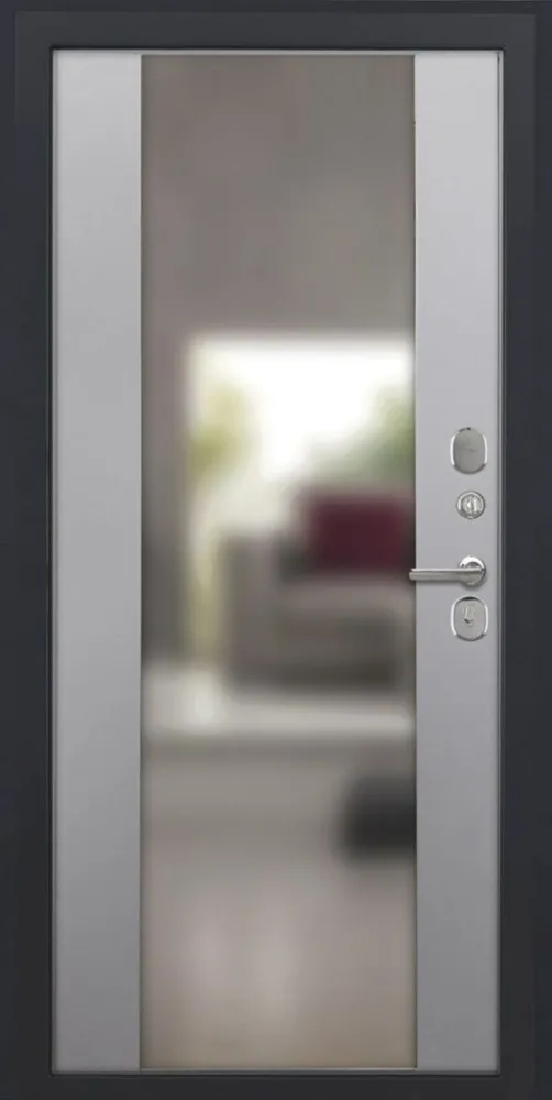 Товар Дверь ДвериПРО Квадро Алиса (16мм, ПВХ софт грей, зеркало) DPRO195334